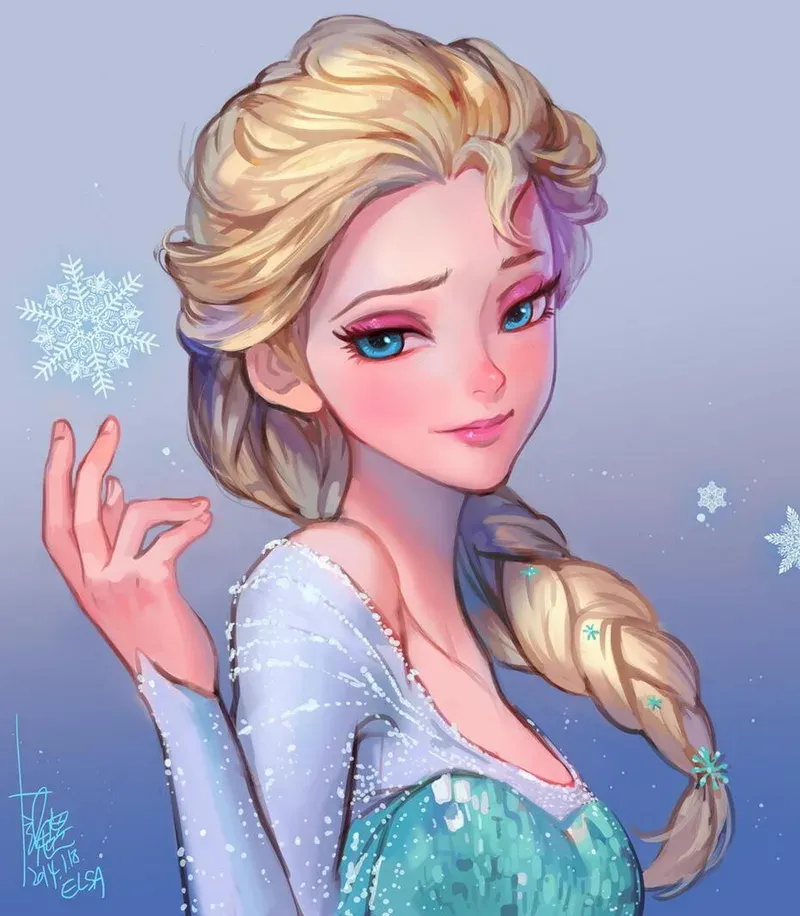 ảnh công chúa elsa chibi 1
