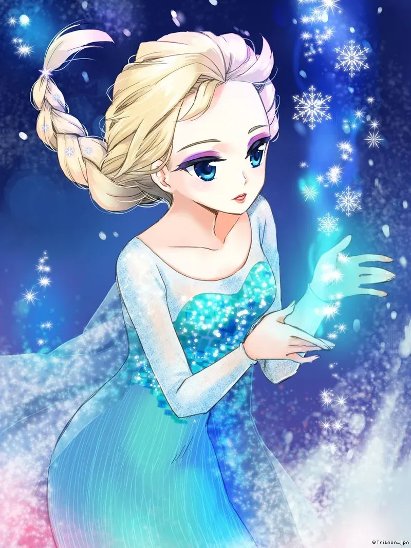ảnh công chúa elsa chibi 4