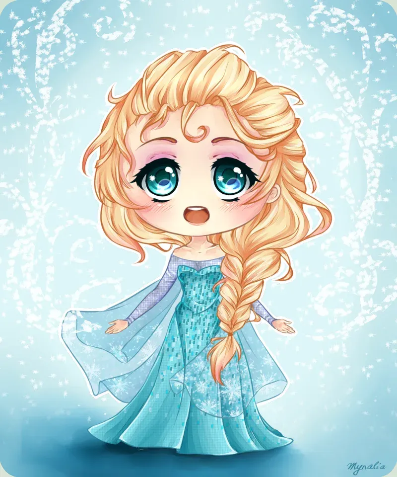 ảnh công chúa elsa chibi 6
