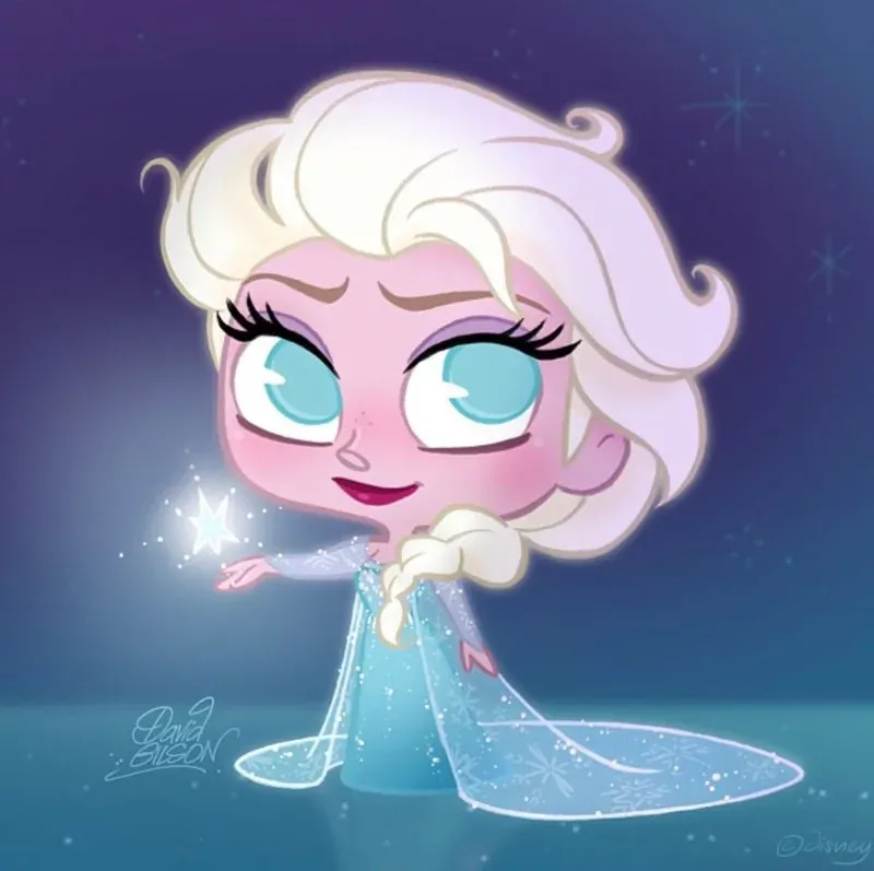 ảnh công chúa elsa chibi 7