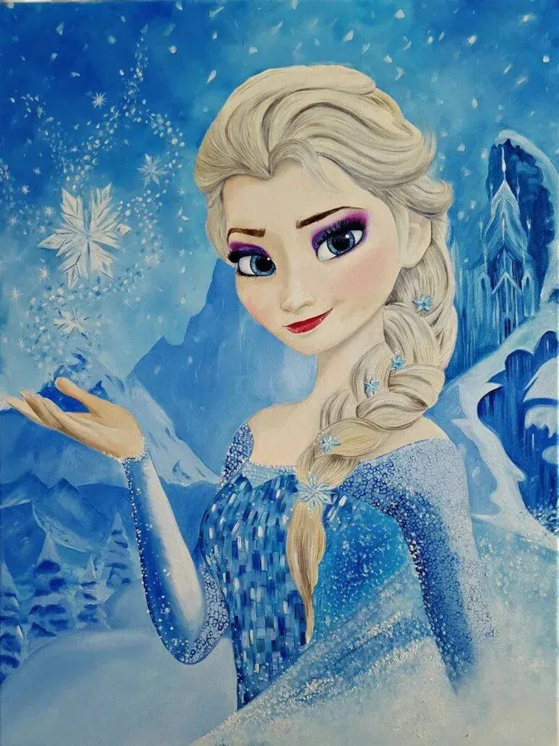 ảnh công chúa elsa chibi 8