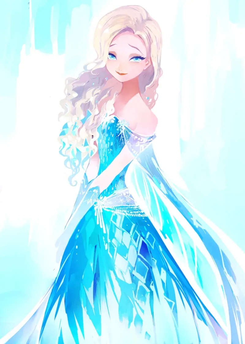ảnh công chúa elsa chibi 9