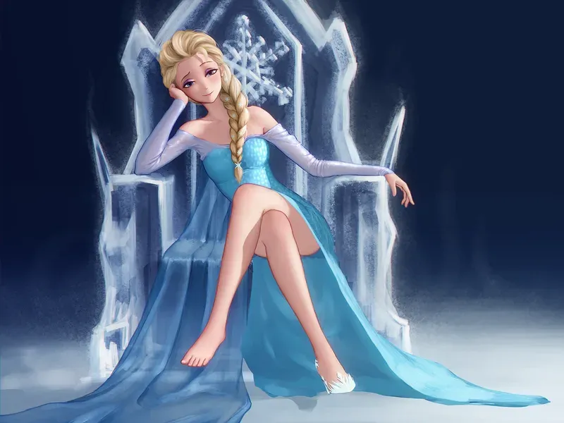 ảnh công chúa elsa chibi 43