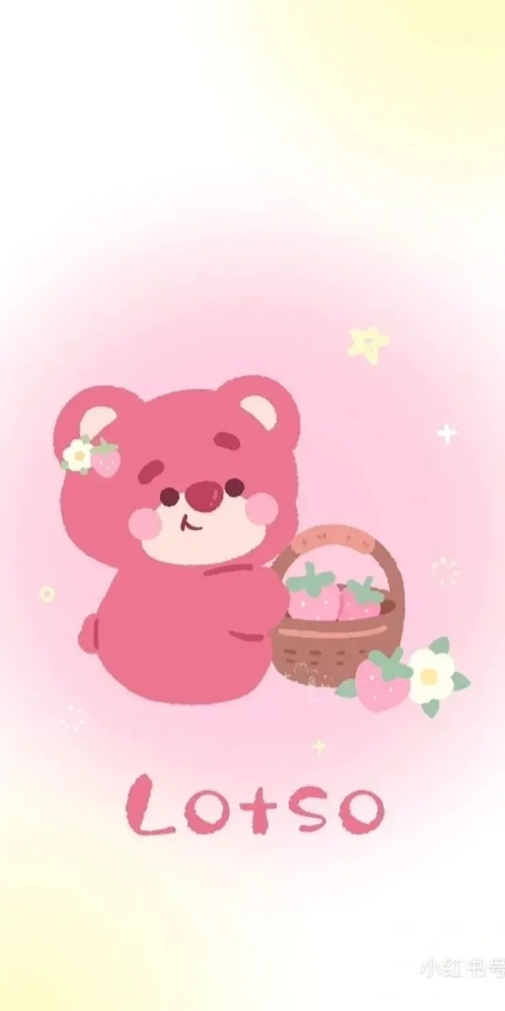 hình nền gấu dâu 2
