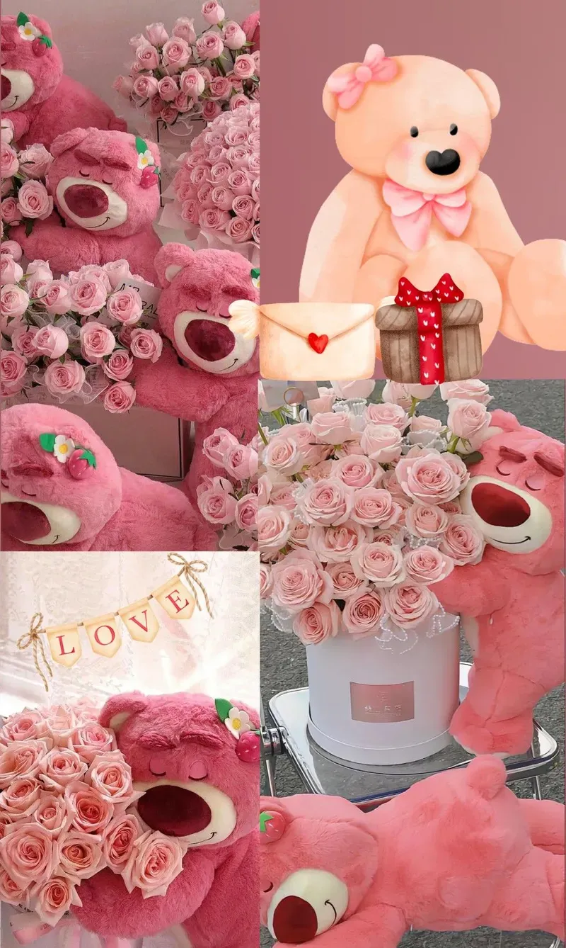 hình nền gấu dâu 11