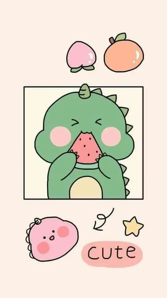 hình nền khủng long cute 41