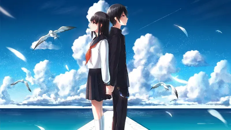 Hình nền anime tình cảm lãng mạn 5