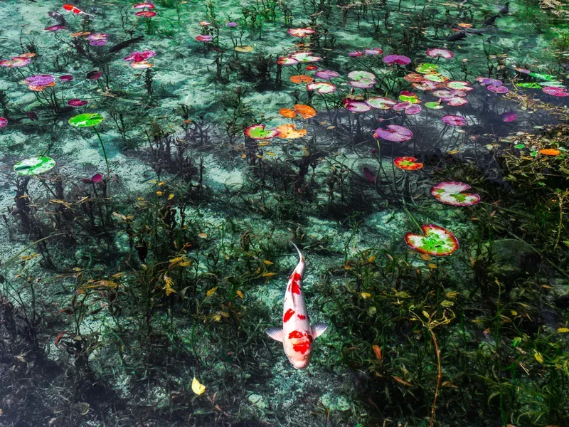 Hình nền cá koi trong hồ nước 39