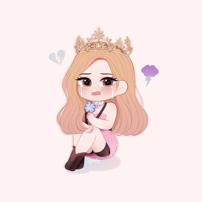 Ngắm nhìn vẻ đáng yêu của Rosé chibi mới nhất