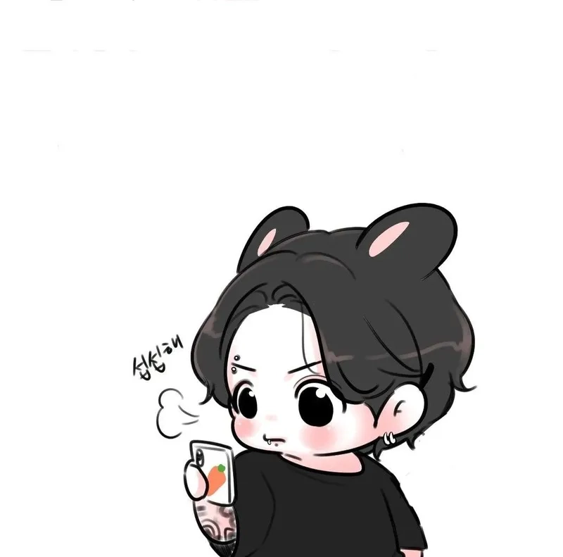 Phong cách hoạt hình lạ mắt với anime Jungkook BTS chibi