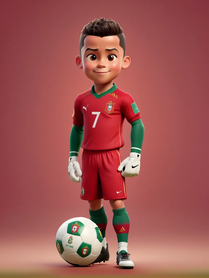 Mê mẩn với những nét vẽ Chibi Ronaldo độc đáo nhất