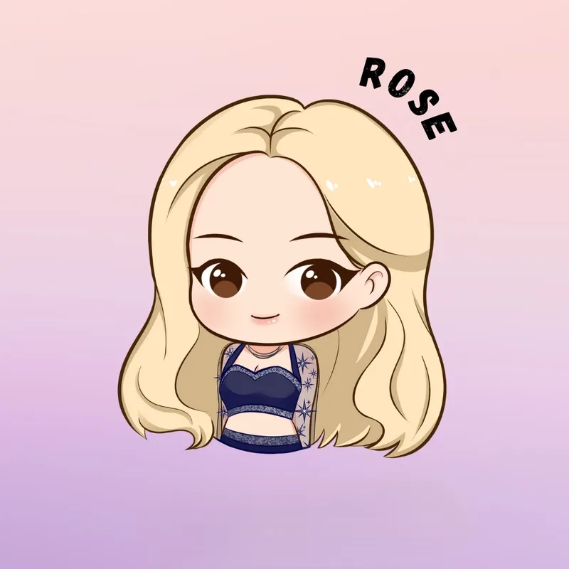 Thay áo mới cho dế yêu bằng hình nền Rose chibi