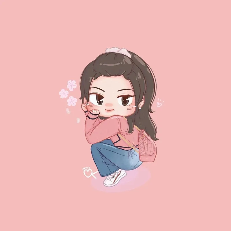 Sưu tầm ngay những tấm hình ảnh Jennie chibi chất lượng cao