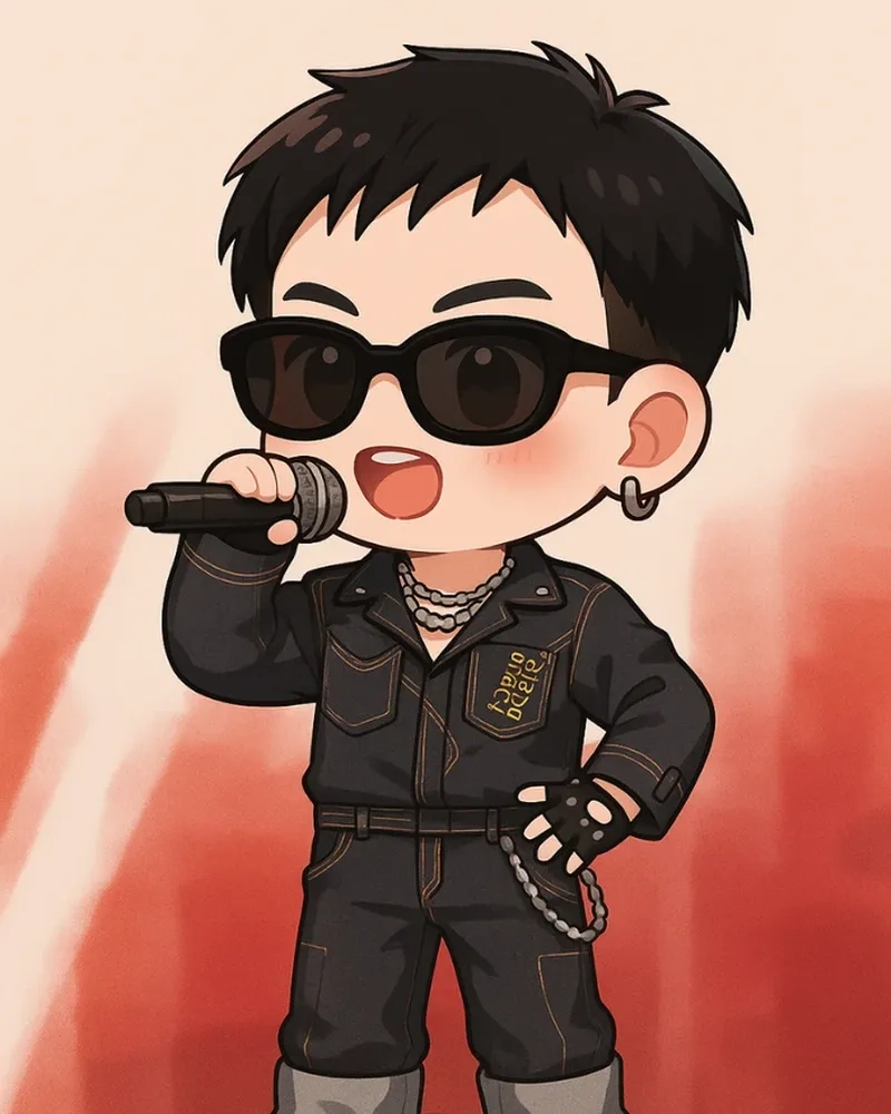 Biểu cảm khó đỡ nhưng vẫn cute trong ảnh Quang Hùng MasterD chibi