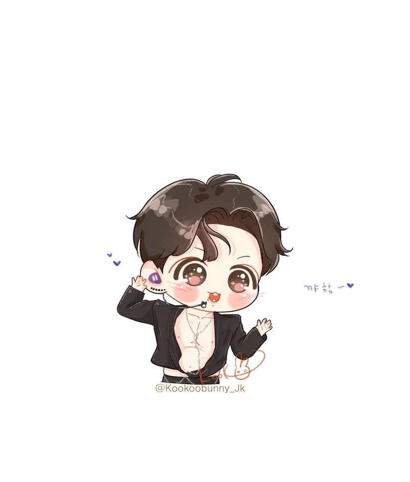 Lưu giữ những khoảnh khắc ảnh Jungkook chibi hài hước