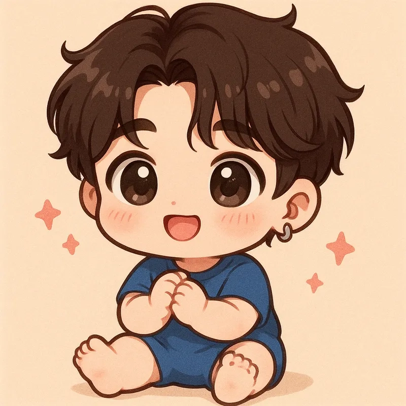 Đặt ngay ảnh Jungkook chibi làm avatar Facebook cực chất