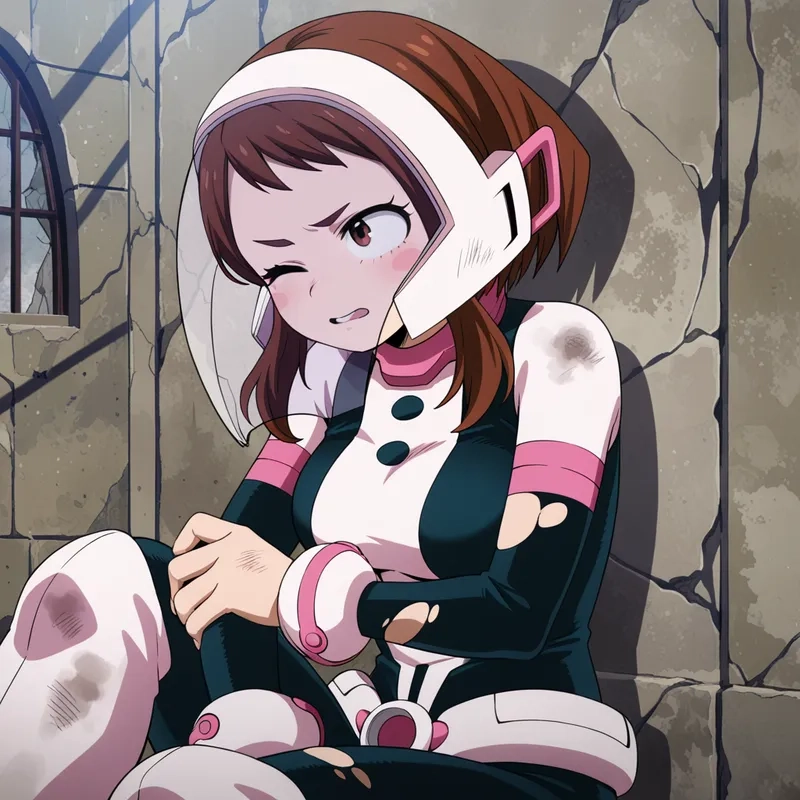 Ngọt ngào đốn tim với hình ảnh chibi Ochaco Uraraka cute