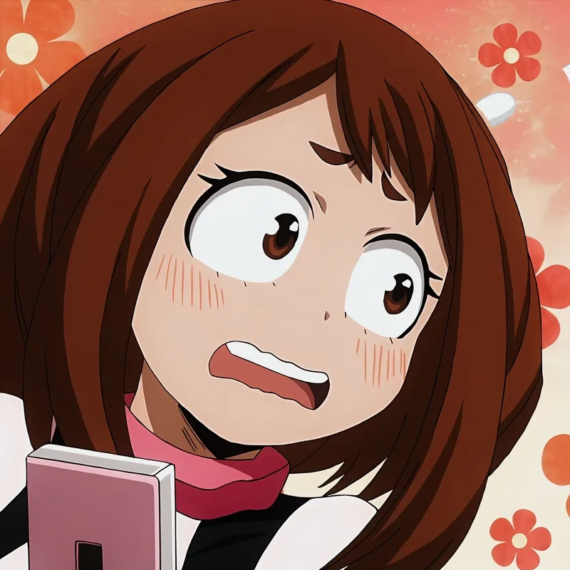 Bộ sưu tập biểu cảm khó đỡ Ochaco Uraraka reaction meme
