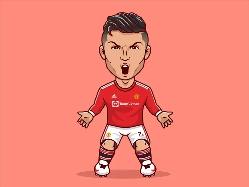 Biểu cảm khó đỡ nhưng vẫn yêu của CR7 chibi