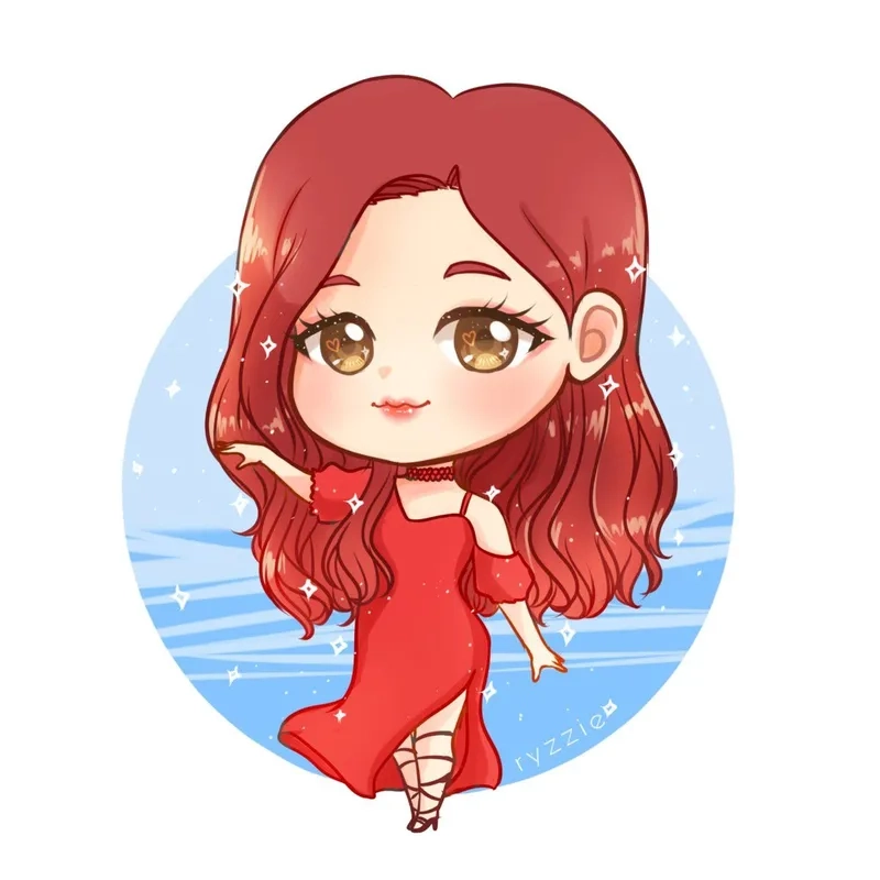 Học cách vẽ Rosé chibi đơn giản mà cực đẹp