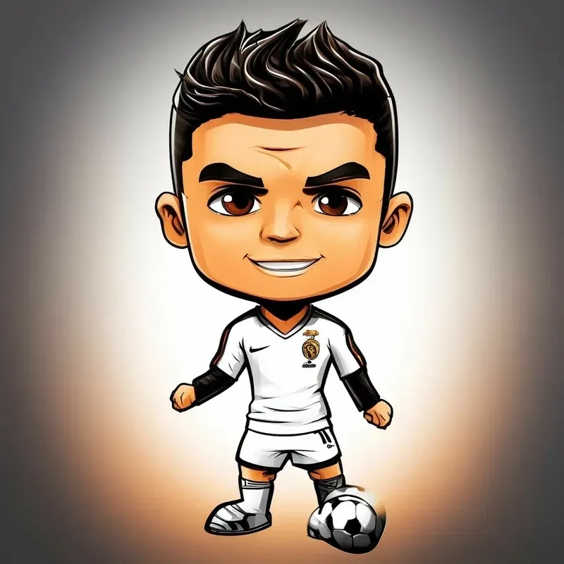 Ngắm nhìn vẻ đáng yêu của huyền thoại qua ảnh Ronaldo chibi